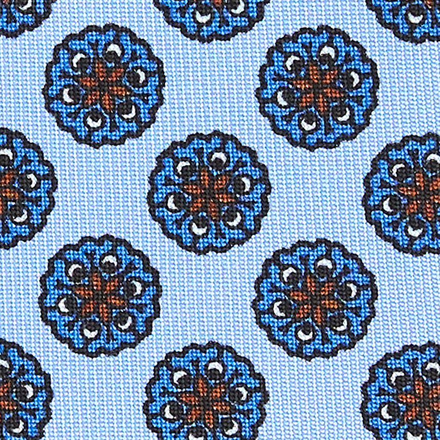 LIGHT BLUE SARTORIAL 7 CM SILK TIE