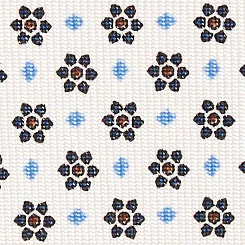 CRAVATTA SARTORIALE 7 CM IN SETA BIANCA