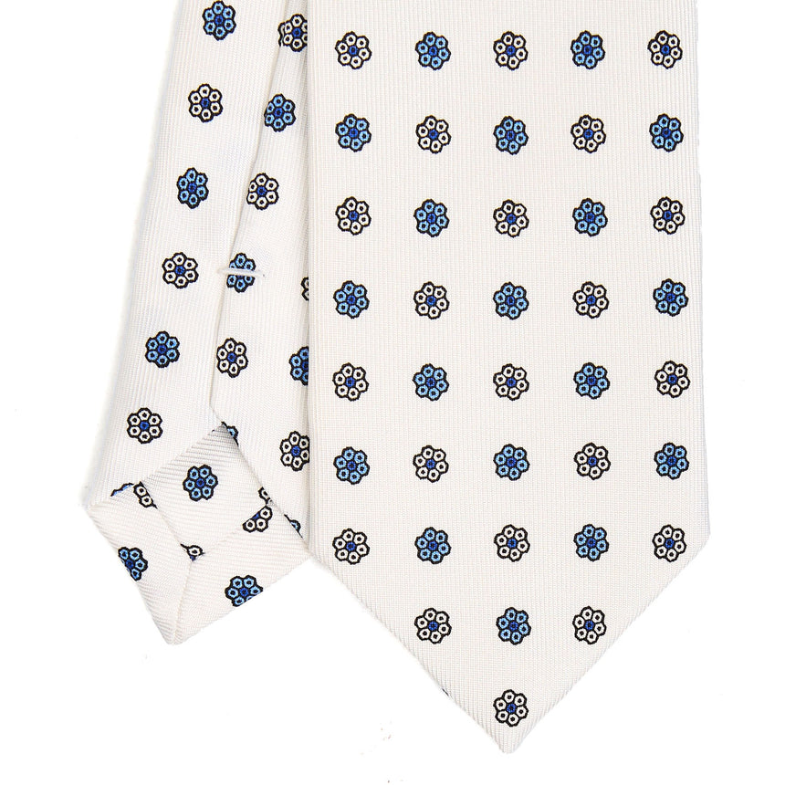 WHITE SARTORIAL 7 CM SILK TIE