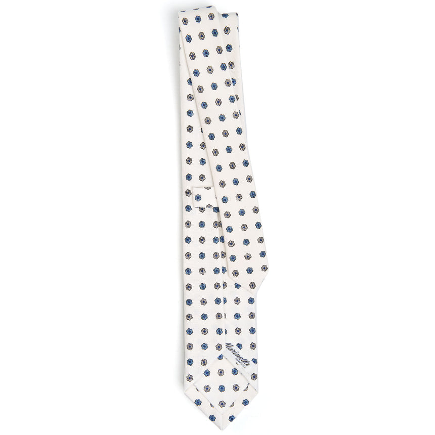 WHITE SARTORIAL 7 CM SILK TIE