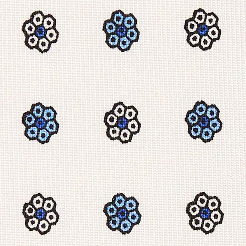 WHITE SARTORIAL 7 CM SILK TIE