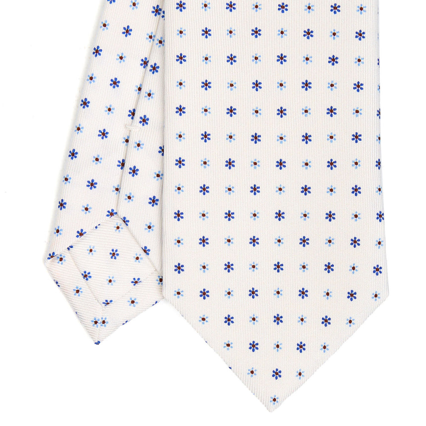 WHITE SARTORIAL 7 CM SILK TIE