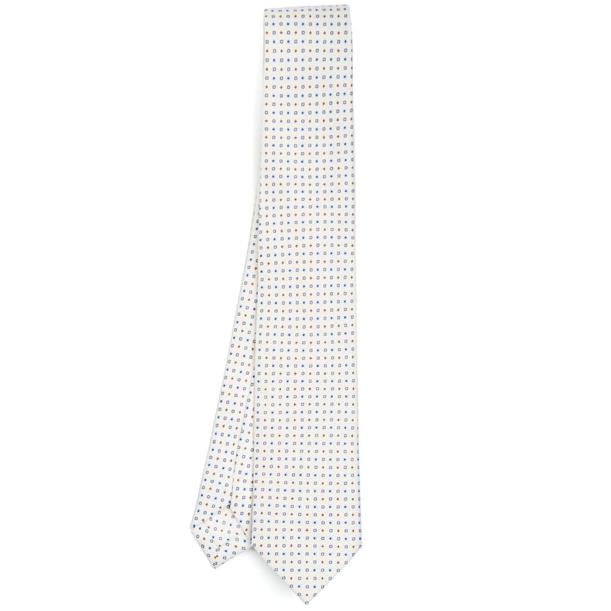 WHITE SARTORIAL 7 CM SILK TIE