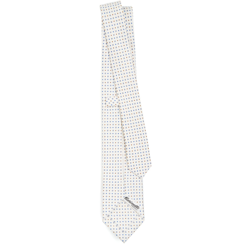 WHITE SARTORIAL 7 CM SILK TIE