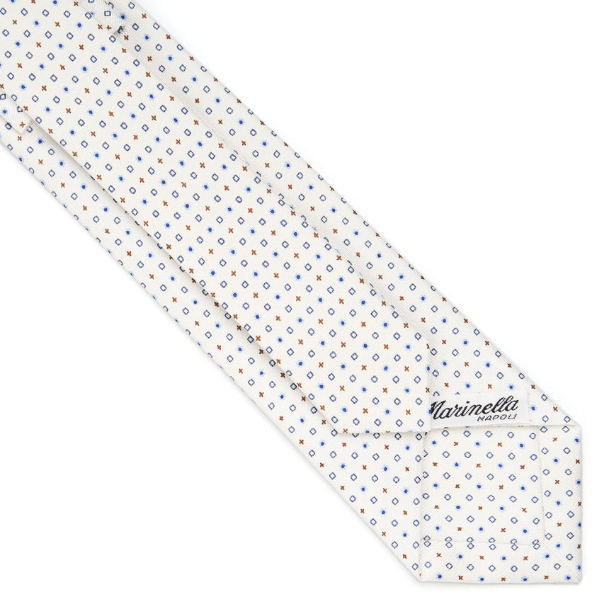 WHITE SARTORIAL 7 CM SILK TIE