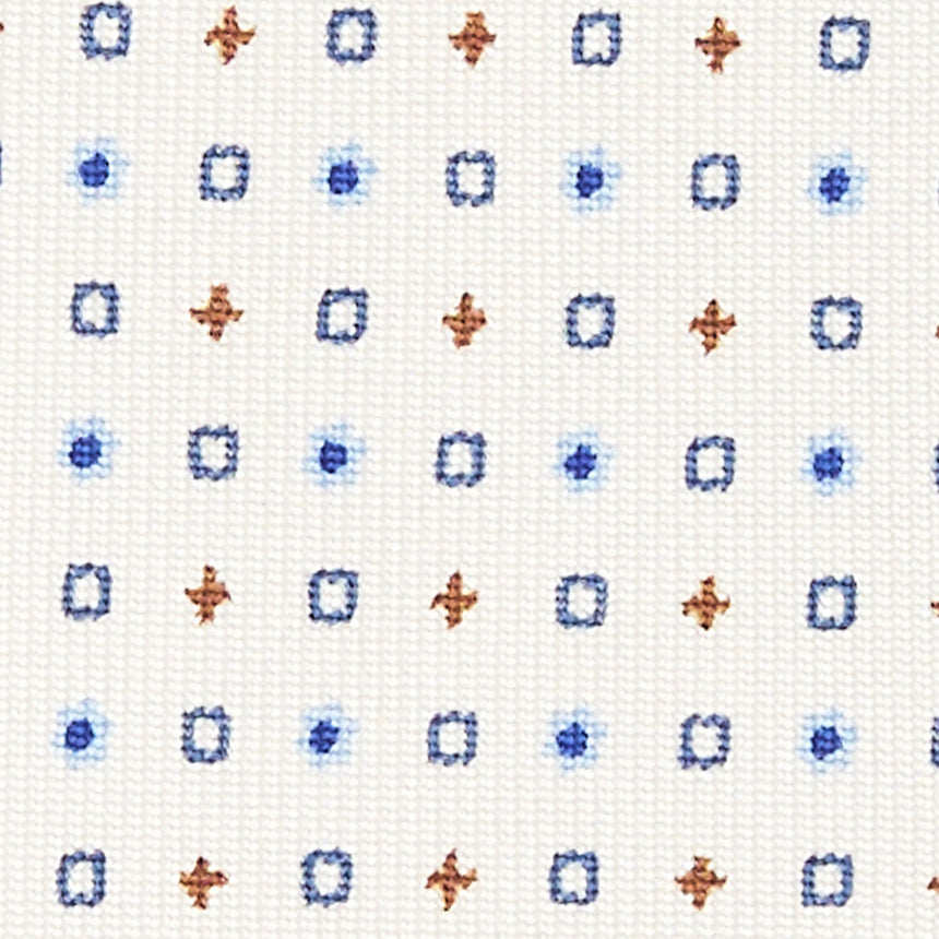 WHITE SARTORIAL 7 CM SILK TIE