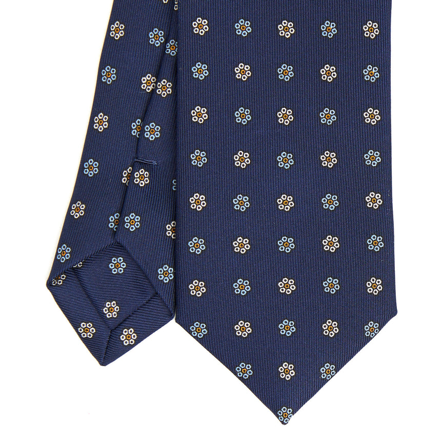 BLUE SARTORIAL 7 CM SILK TIE