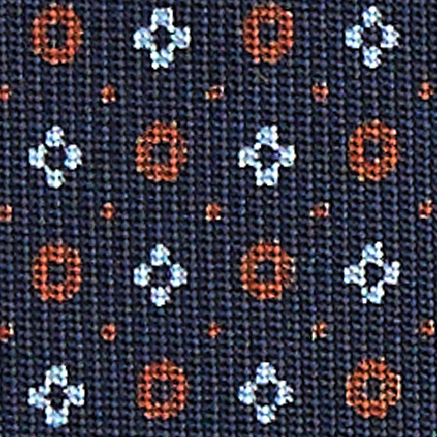 BLUE SARTORIAL 7 CM SILK TIE