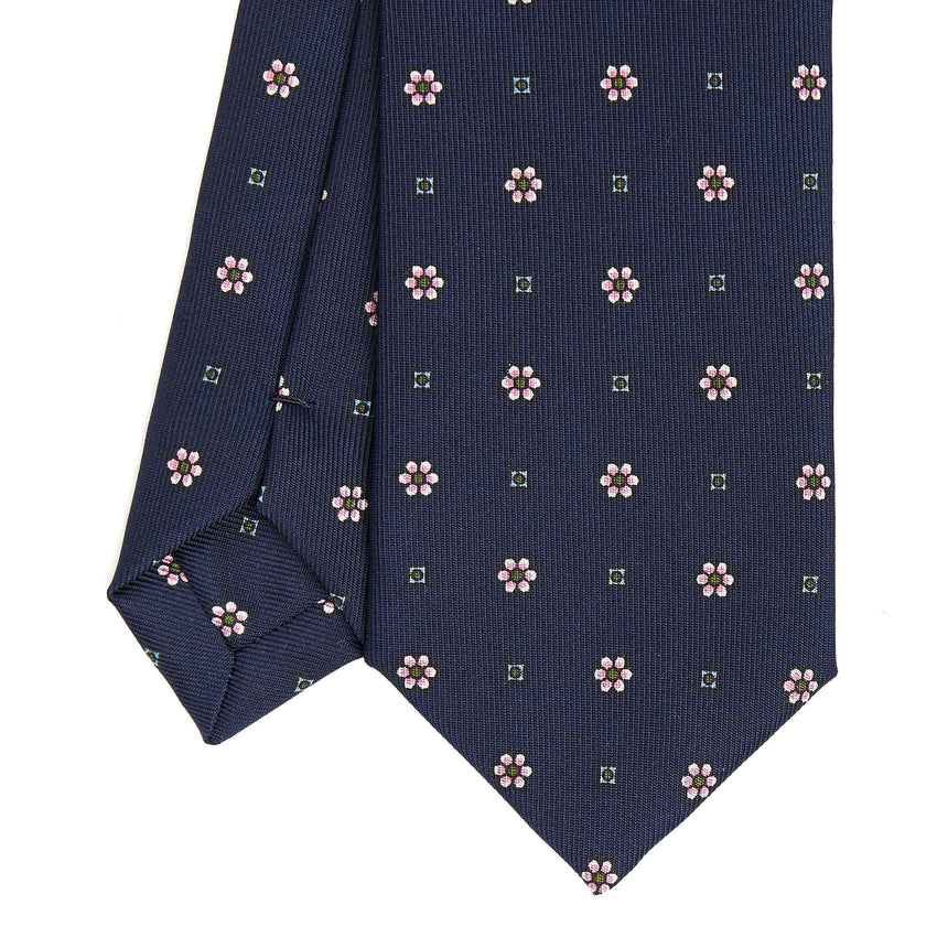 BLUE SARTORIAL 7 CM SILK TIE