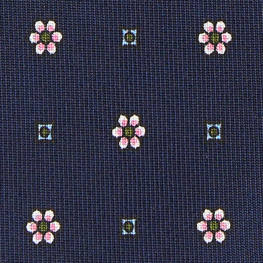 BLUE SARTORIAL 7 CM SILK TIE