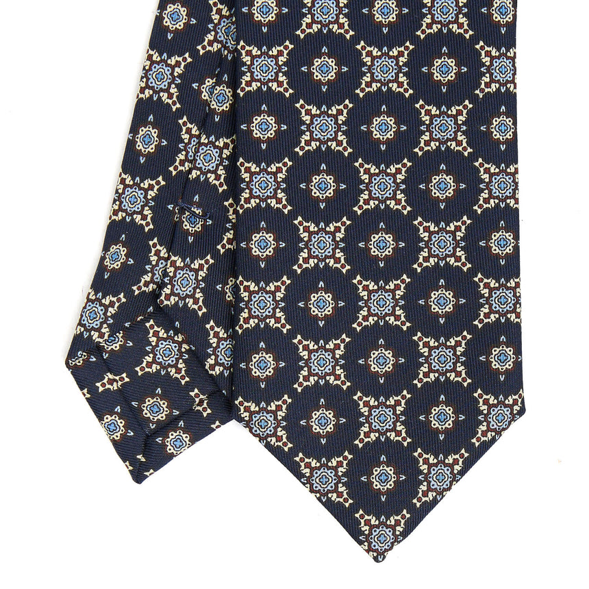 BLUE SARTORIAL 7 CM SILK TIE