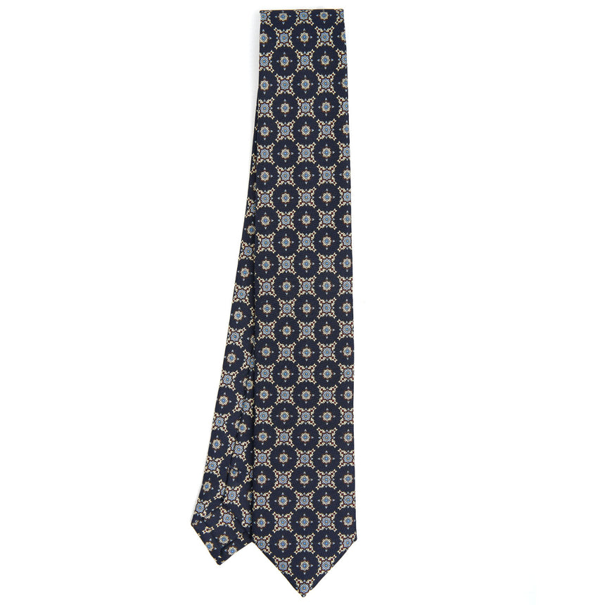 BLUE SARTORIAL 7 CM SILK TIE