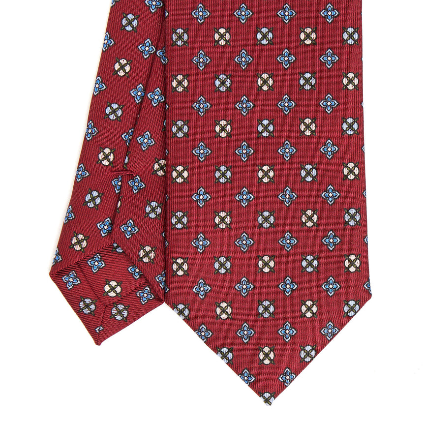 CRAVATTA SARTORIALE 7 CM IN SETA BORDEAUX