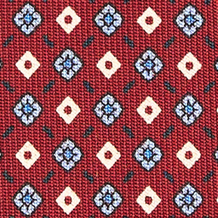 CRAVATTA SARTORIALE 7 CM IN SETA BORDEAUX
