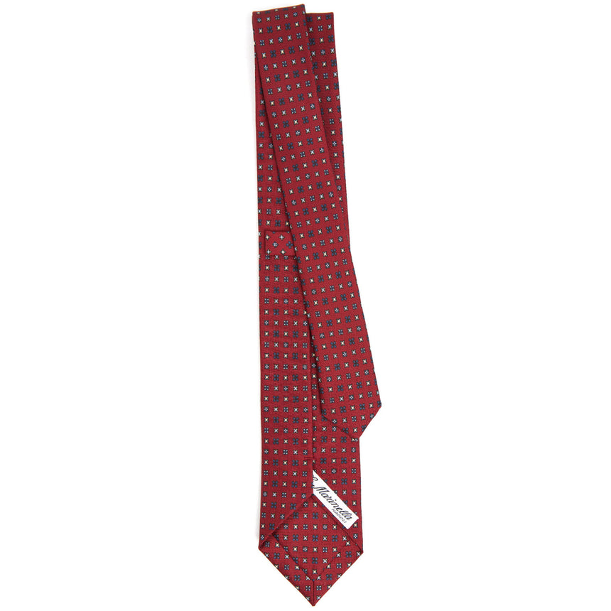 CRAVATTA SARTORIALE 7 CM IN SETA BORDEAUX
