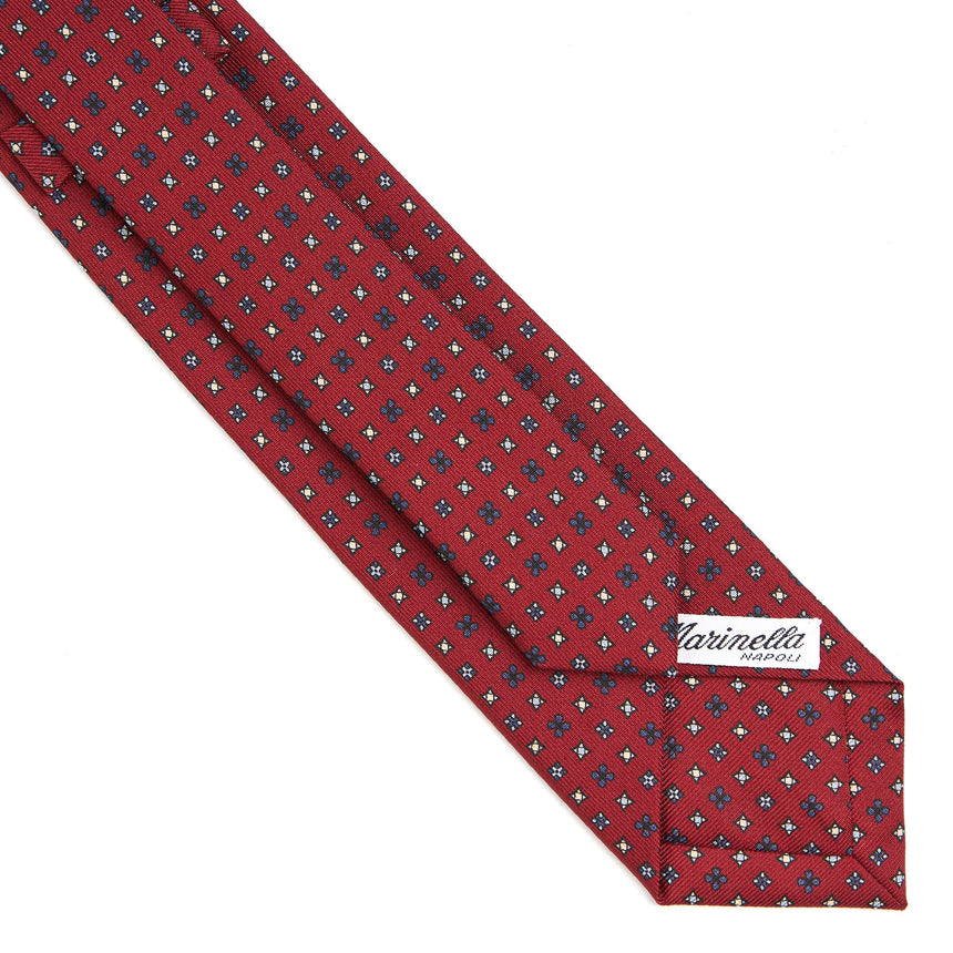 CRAVATTA SARTORIALE 7 CM IN SETA BORDEAUX