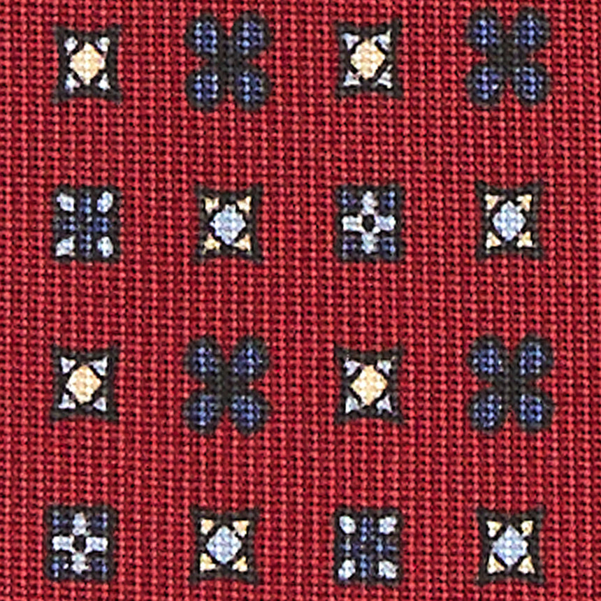 CRAVATTA SARTORIALE 7 CM IN SETA BORDEAUX