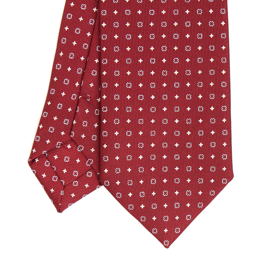 BURGUNDY SARTORIAL 7 CM SILK TIE