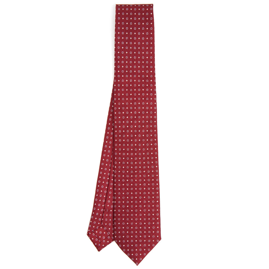 BURGUNDY SARTORIAL 7 CM SILK TIE