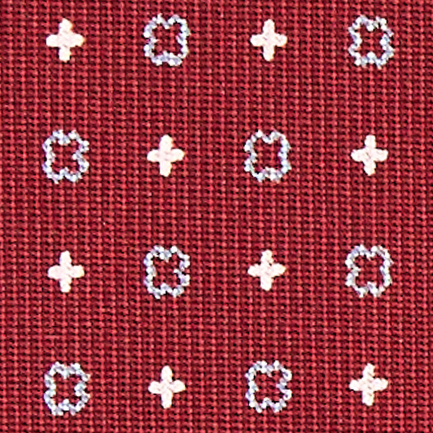 BURGUNDY SARTORIAL 7 CM SILK TIE