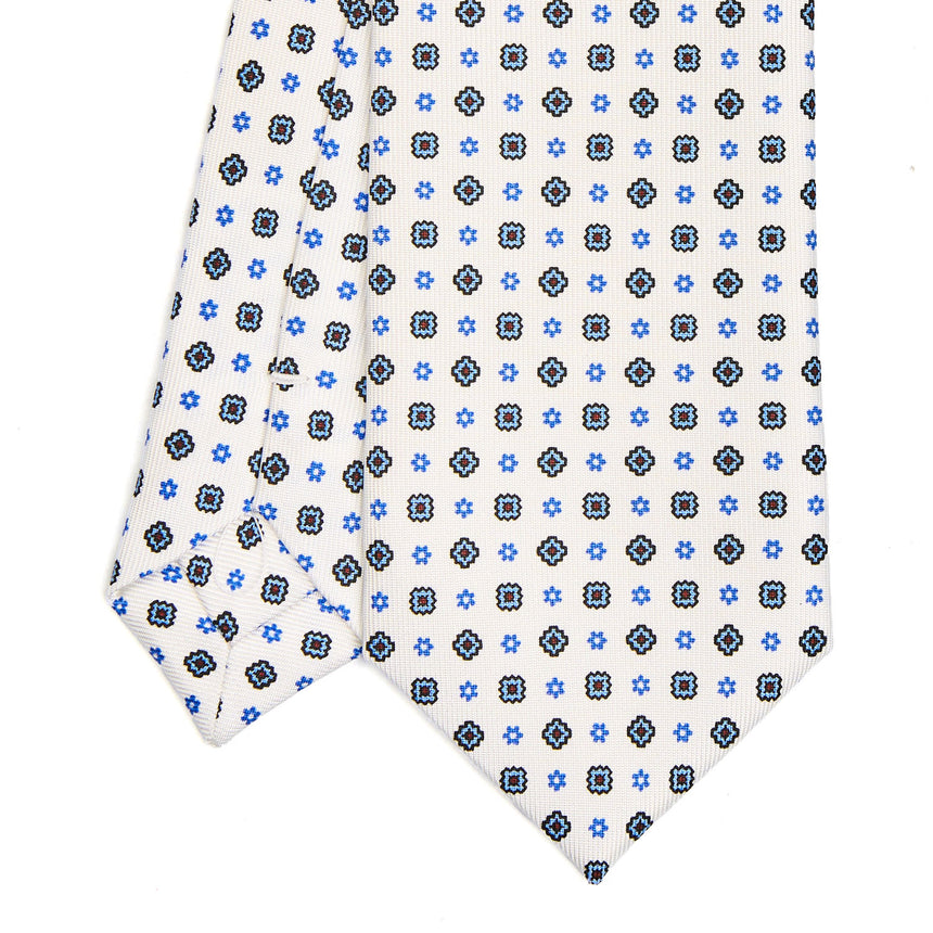WHITE SARTORIAL 7 CM SILK TIE