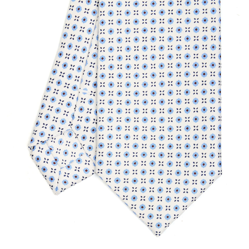 WHITE SARTORIAL 7 CM SILK TIE