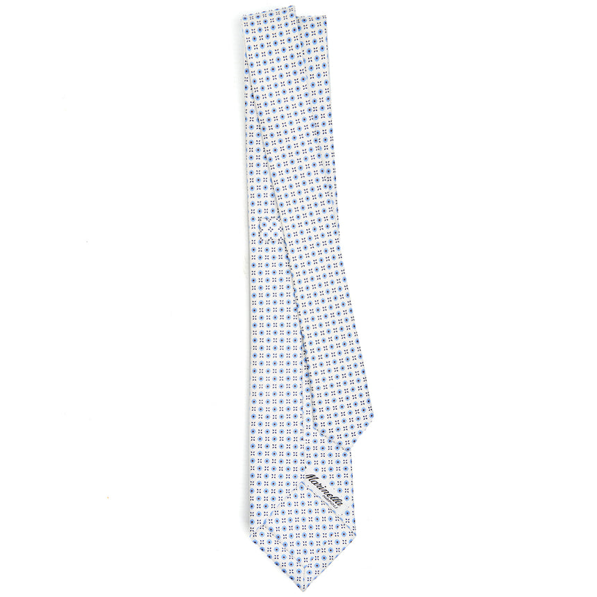 WHITE SARTORIAL 7 CM SILK TIE