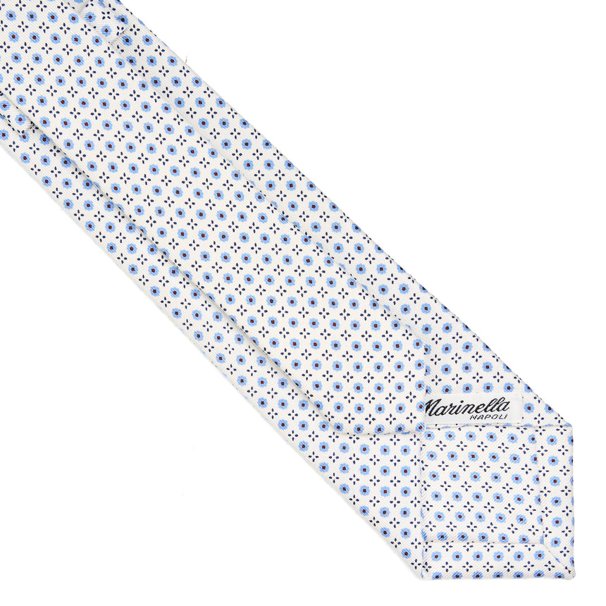 WHITE SARTORIAL 7 CM SILK TIE