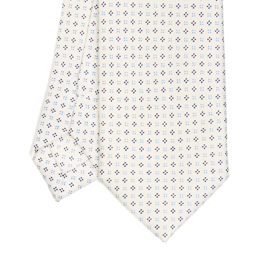 WHITE SARTORIAL 7 CM SILK TIE