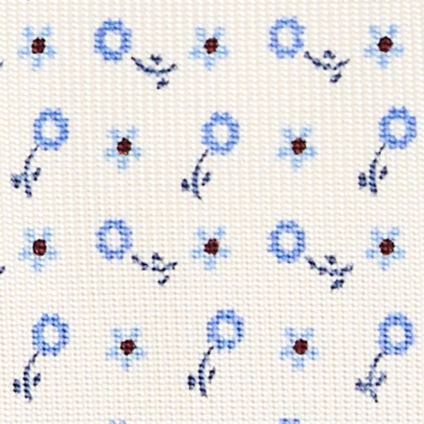 WHITE SARTORIAL 7 CM SILK TIE