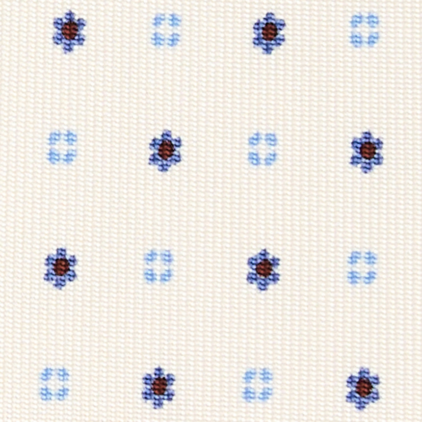 CRAVATTA SARTORIALE 7 CM IN SETA BIANCA