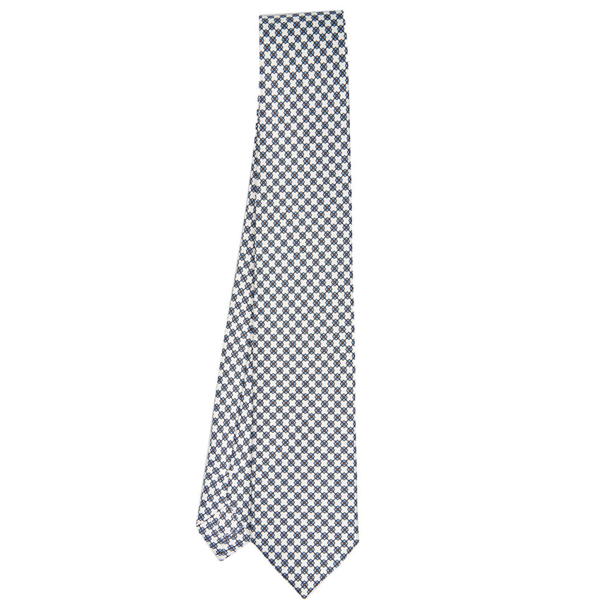 WHITE SARTORIAL 7 CM SILK TIE