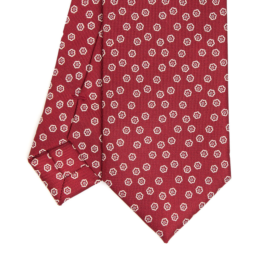 BURGUNDY SARTORIAL 7 CM SILK TIE