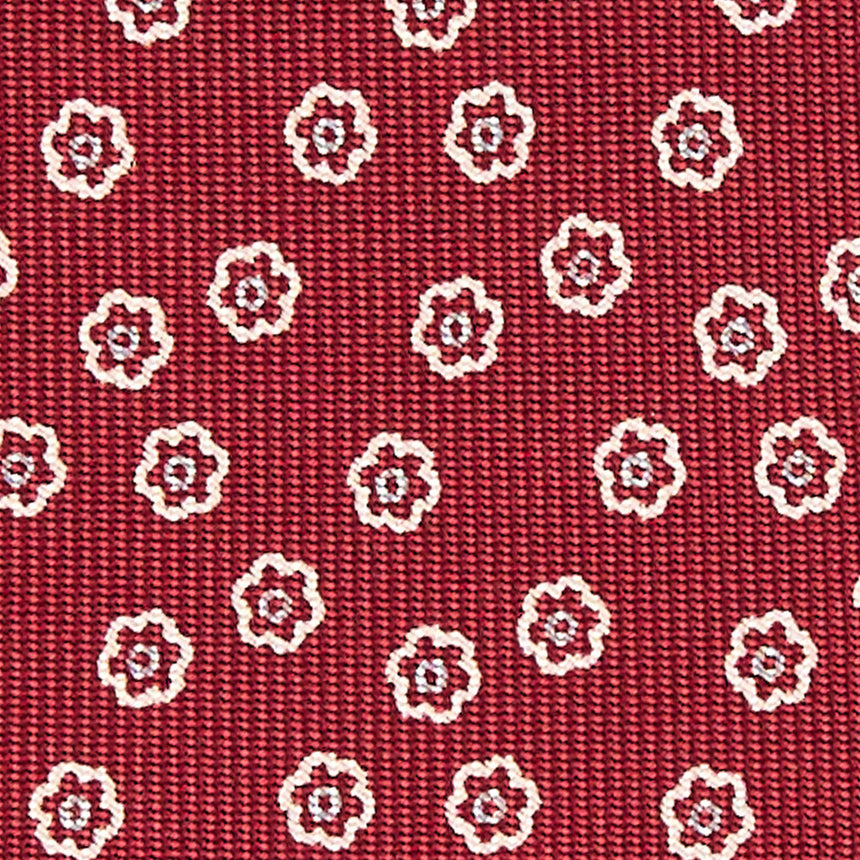 BURGUNDY SARTORIAL 7 CM SILK TIE