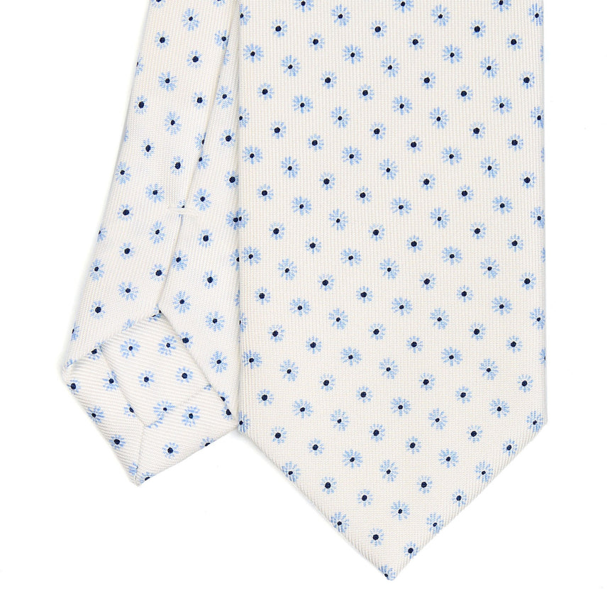 WHITE SARTORIAL 7 CM SILK TIE
