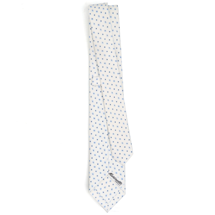 WHITE SARTORIAL 7 CM SILK TIE