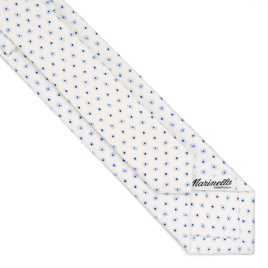 WHITE SARTORIAL 7 CM SILK TIE