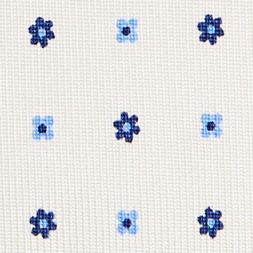 CRAVATTA SARTORIALE 7 CM IN SETA BIANCA