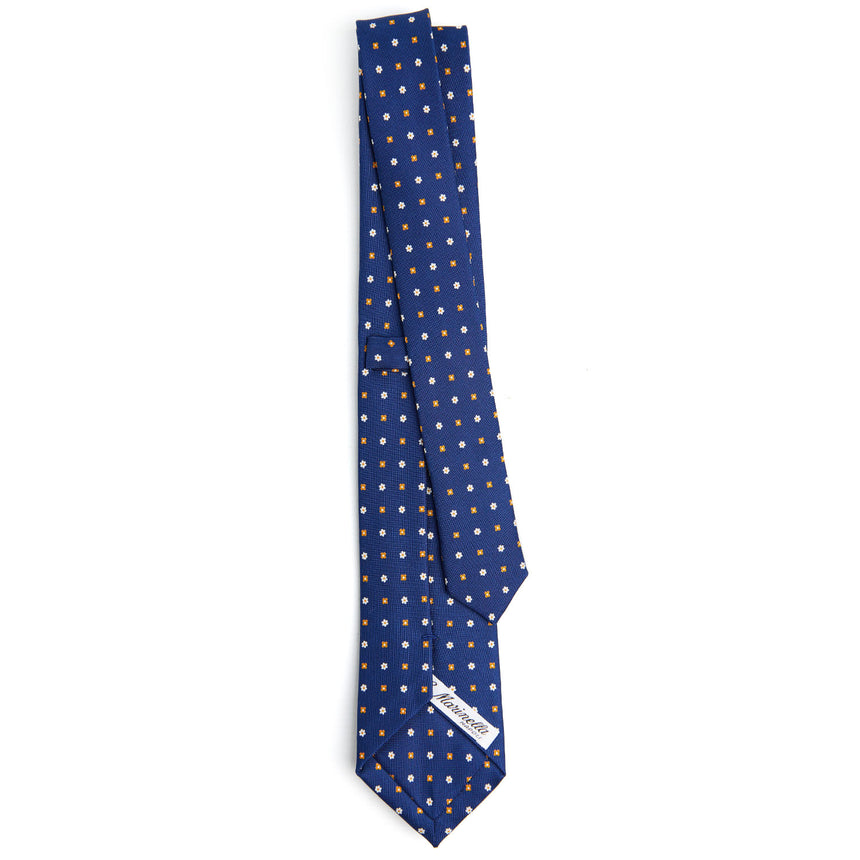 BLUE SARTORIAL 7 CM SILK TIE