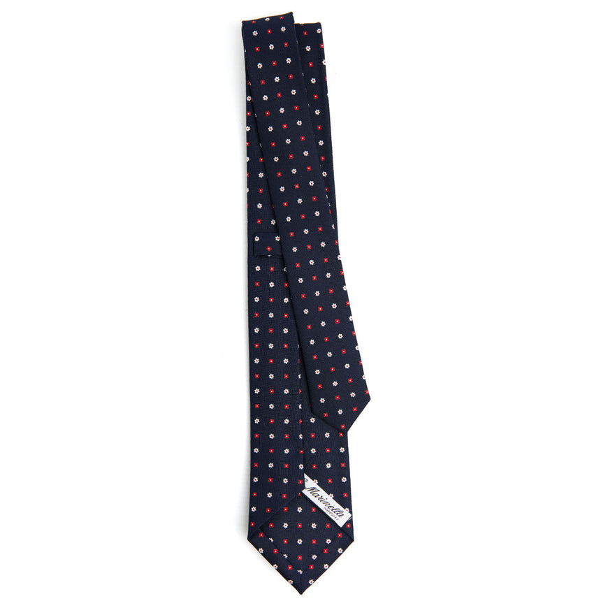DARK BLUE SARTORIAL 7 CM SILK TIE