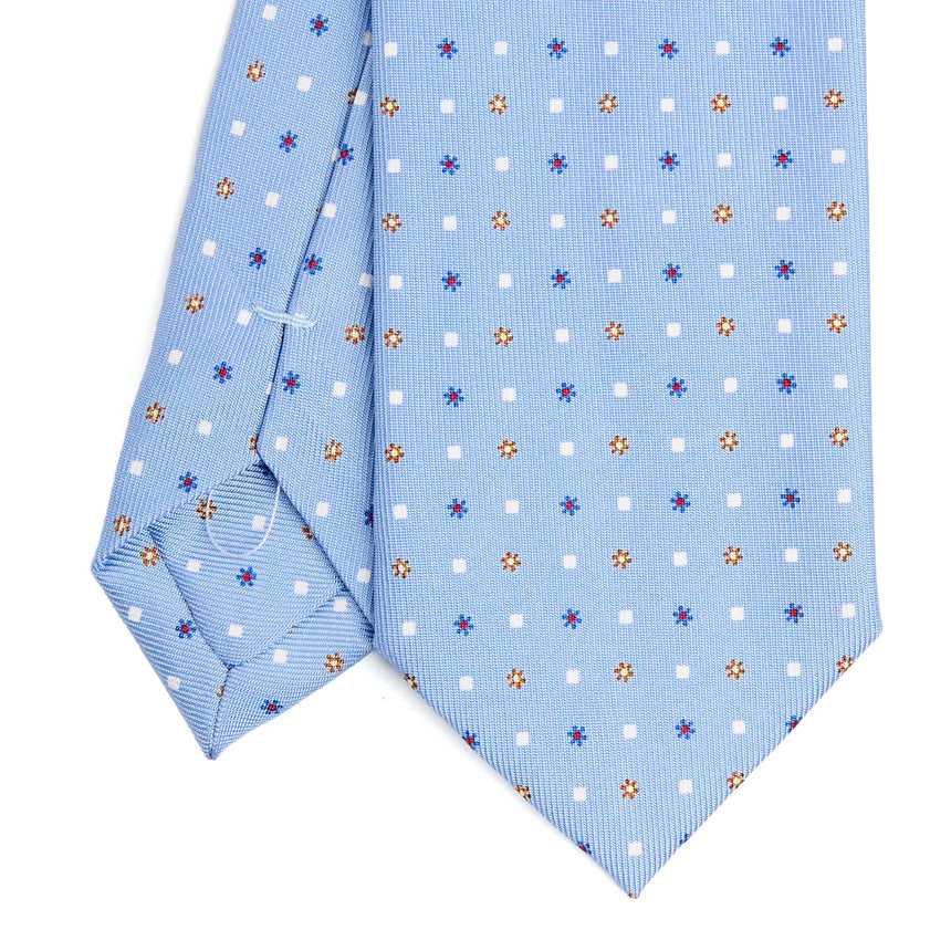 LIGHT BLUE SARTORIAL 7 CM SILK TIE
