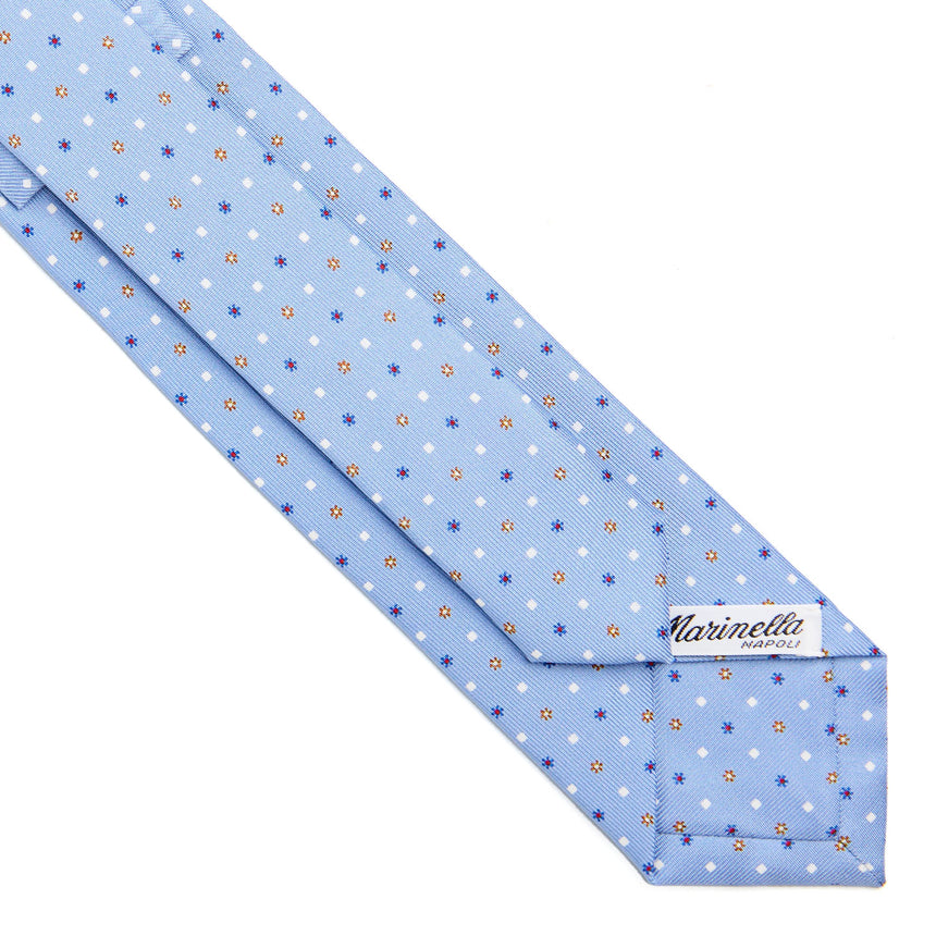 LIGHT BLUE SARTORIAL 7 CM SILK TIE