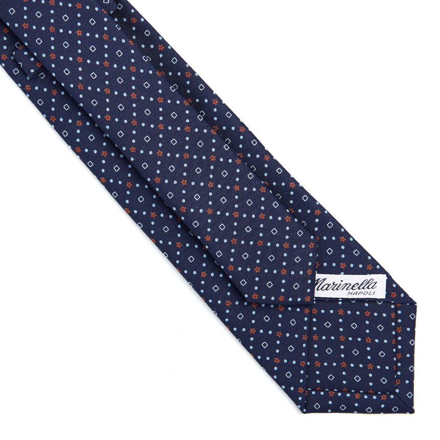 DARK BLUE SARTORIAL 7 CM SILK TIE