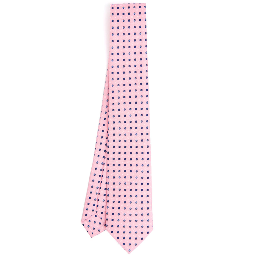 pink_sartorial_7_cm_silk_tie_small_flower_pattern_full_front_view
