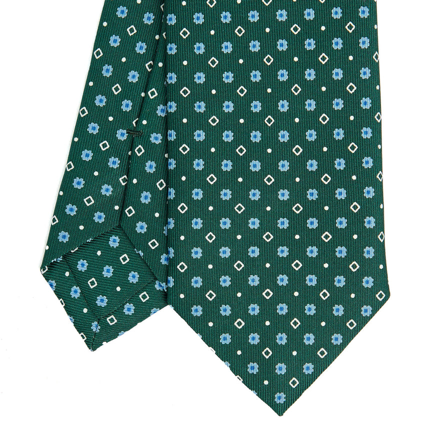 DARK GREEN SARTORIAL 7 CM SILK TIE