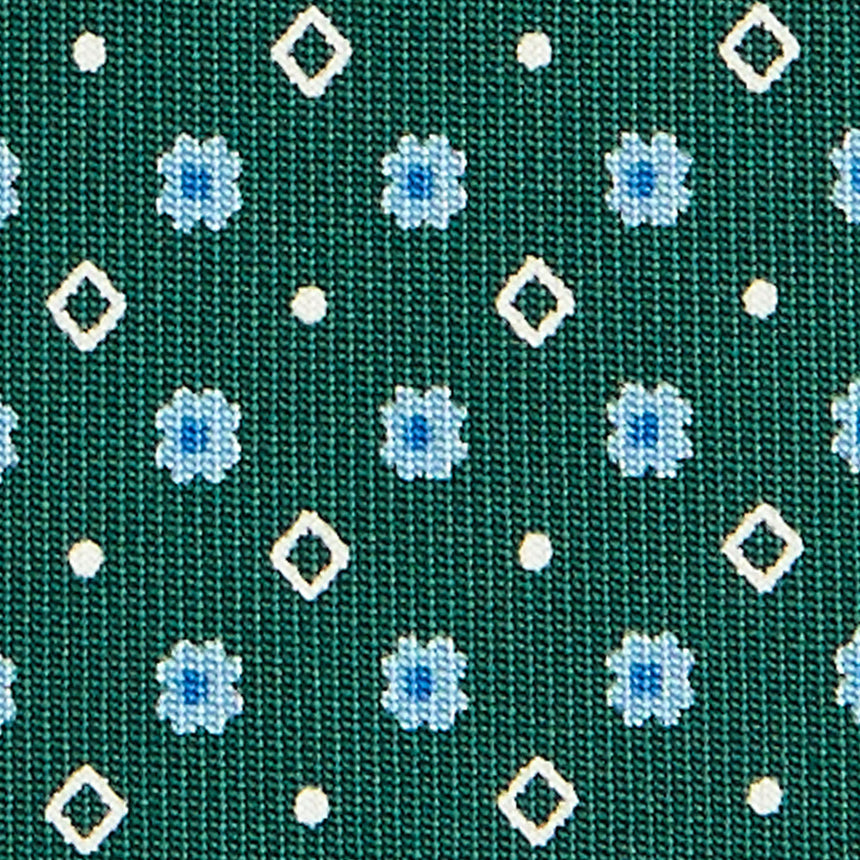 DARK GREEN SARTORIAL 7 CM SILK TIE