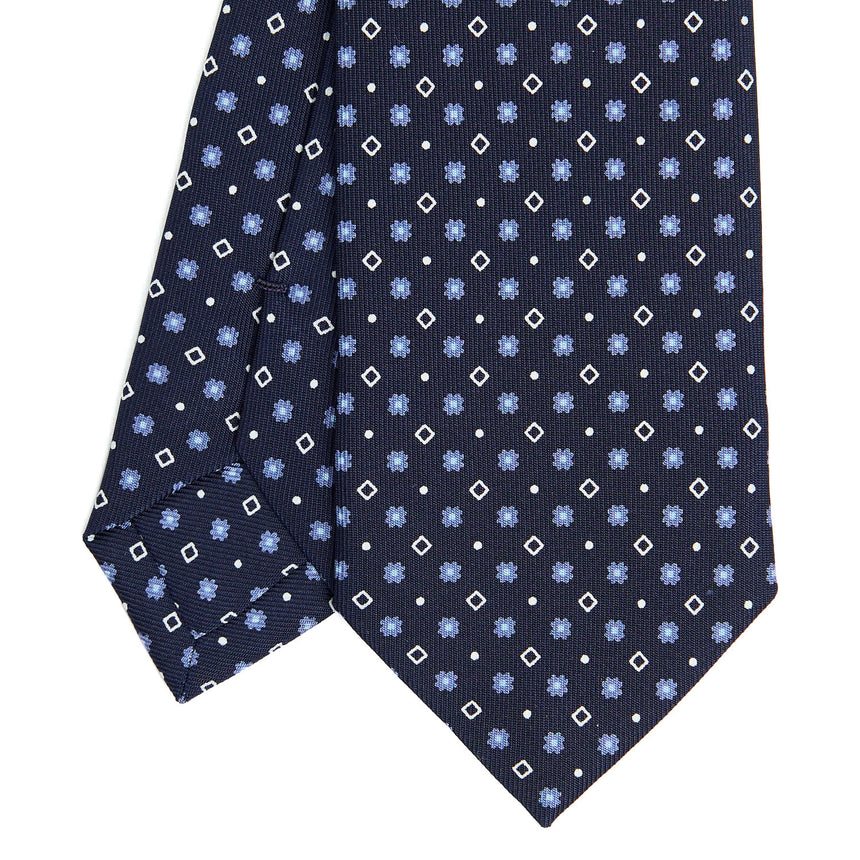 DARK BLUE SARTORIAL 7 CM SILK TIE