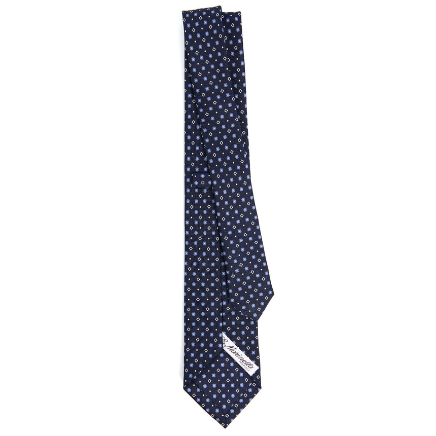DARK BLUE SARTORIAL 7 CM SILK TIE