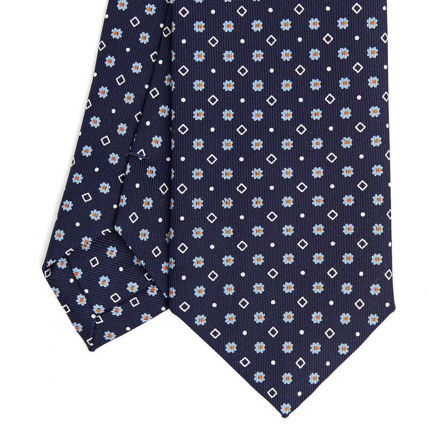 DARK BLUE SARTORIAL 7 CM SILK TIE