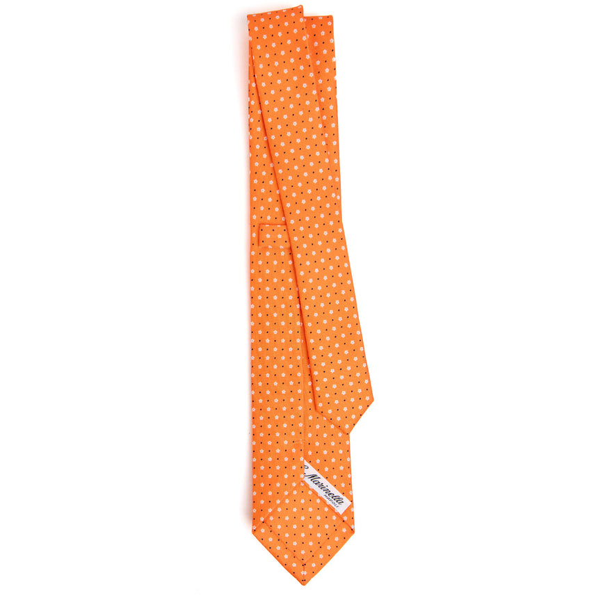 orange_sartorial_7_cm_silk_tie_small_flower_pattern_full_back_view